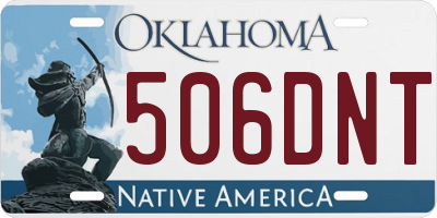 OK license plate 506DNT