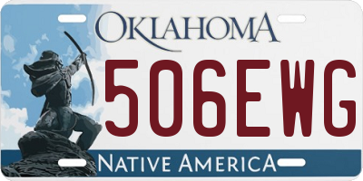 OK license plate 506EWG
