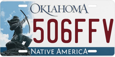 OK license plate 506FFV