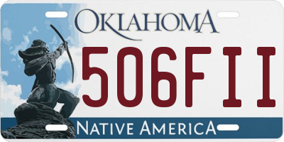 OK license plate 506FII