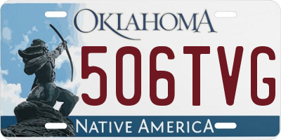 OK license plate 506TVG