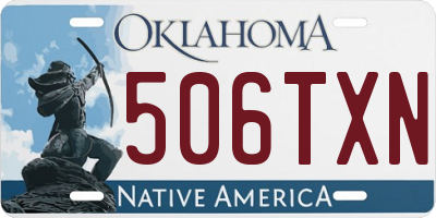 OK license plate 506TXN