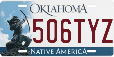 OK license plate 506TYZ