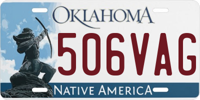 OK license plate 506VAG