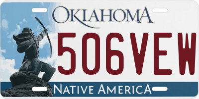 OK license plate 506VEW