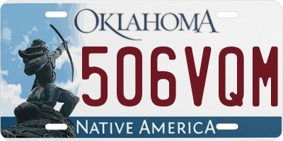 OK license plate 506VQM