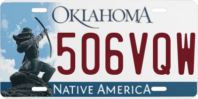 OK license plate 506VQW