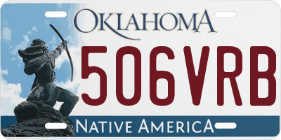 OK license plate 506VRB