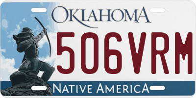 OK license plate 506VRM