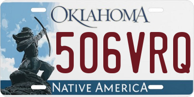 OK license plate 506VRQ
