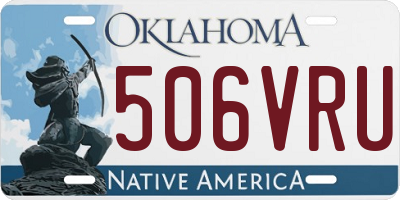 OK license plate 506VRU