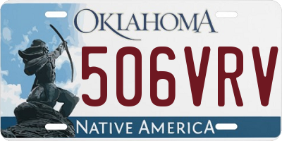 OK license plate 506VRV