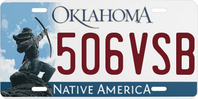 OK license plate 506VSB