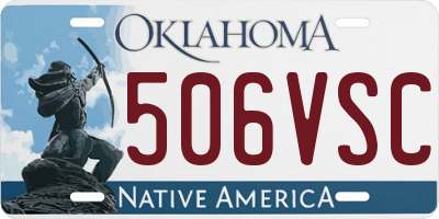 OK license plate 506VSC