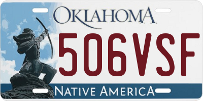 OK license plate 506VSF