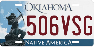 OK license plate 506VSG