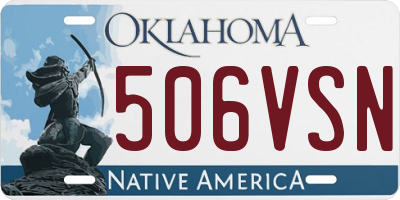 OK license plate 506VSN