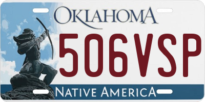 OK license plate 506VSP