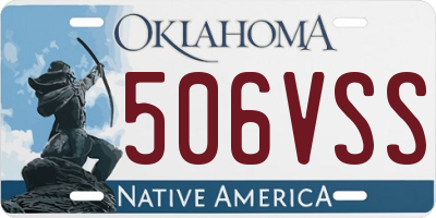 OK license plate 506VSS