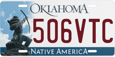 OK license plate 506VTC