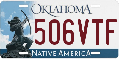 OK license plate 506VTF