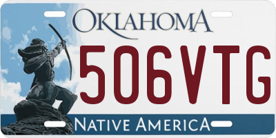 OK license plate 506VTG