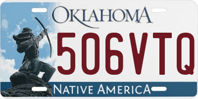 OK license plate 506VTQ