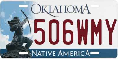 OK license plate 506WMY