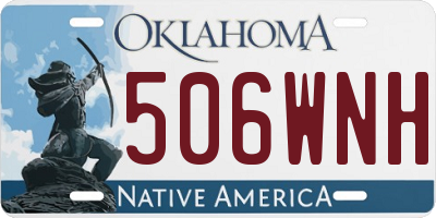 OK license plate 506WNH