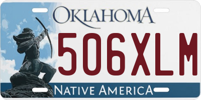 OK license plate 506XLM