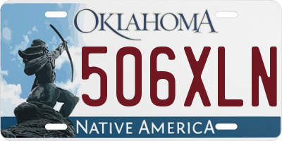 OK license plate 506XLN