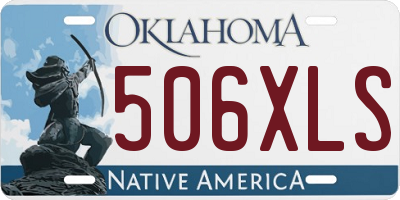 OK license plate 506XLS