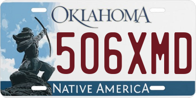 OK license plate 506XMD