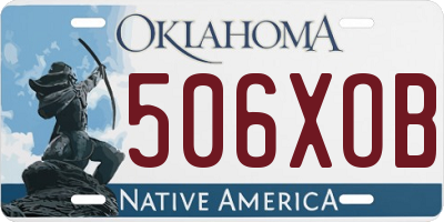 OK license plate 506XOB