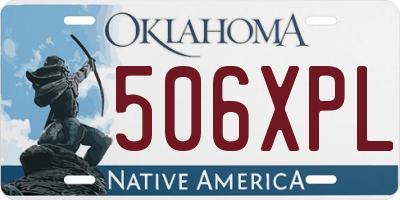 OK license plate 506XPL