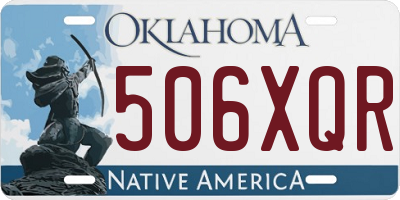 OK license plate 506XQR