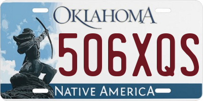 OK license plate 506XQS