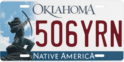 OK license plate 506YRN