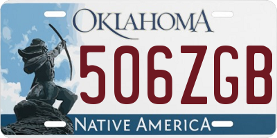 OK license plate 506ZGB