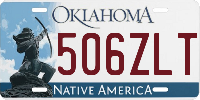 OK license plate 506ZLT