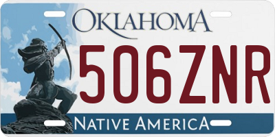 OK license plate 506ZNR
