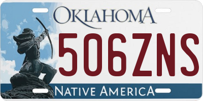 OK license plate 506ZNS