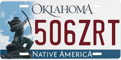 OK license plate 506ZRT