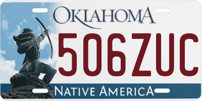 OK license plate 506ZUC