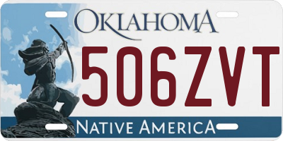 OK license plate 506ZVT
