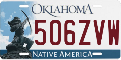 OK license plate 506ZVW
