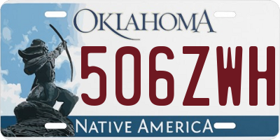 OK license plate 506ZWH