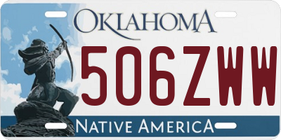 OK license plate 506ZWW