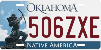 OK license plate 506ZXE