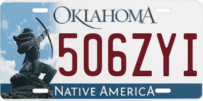 OK license plate 506ZYI